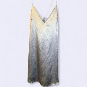 Urban Outfitters Gold and Silver Backless Dress